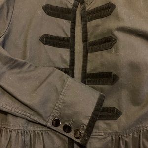 Kate Spade military jacket with peplum trim